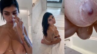 Mia Khalifa Bathing Full Nude Leaked